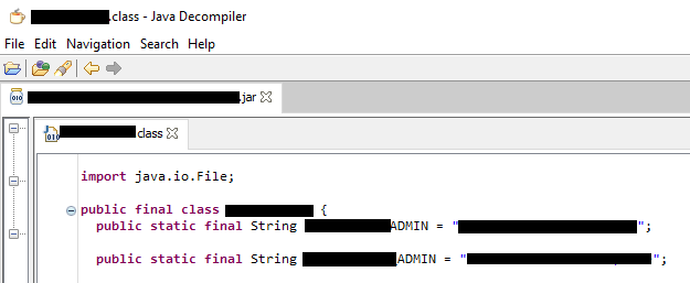 Decompile JAVA