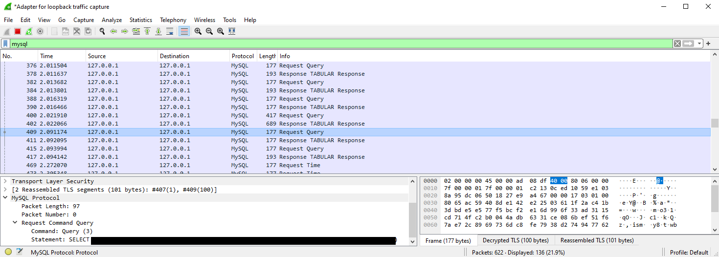 Network capture plaintext